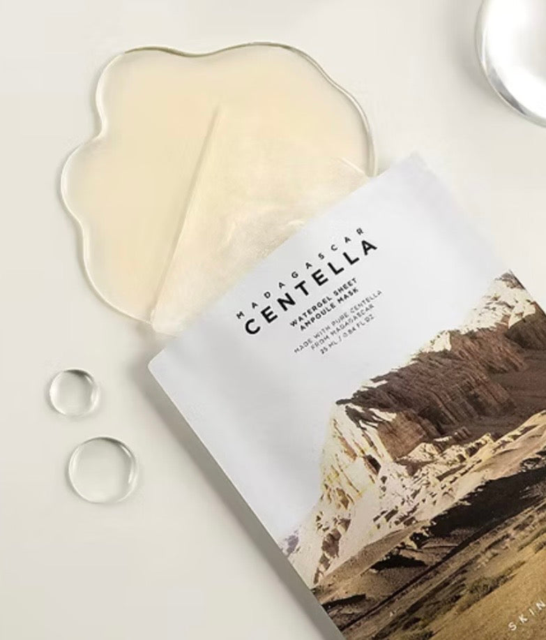 Skin1004 Madagascar Centella Watergel Sheet Ampoule Mask - Mascarilla Calmante Intensiva
