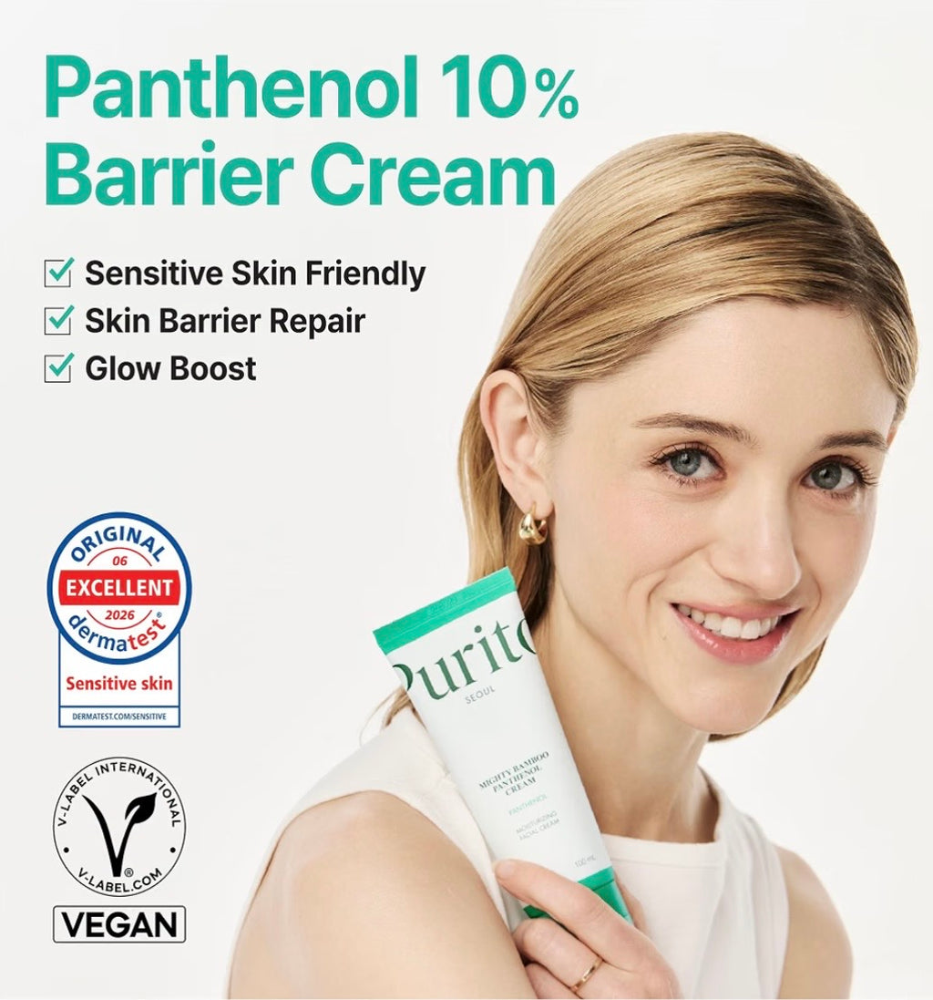 Purito Seoul Mighty Bamboo Panthenol Cream - Crema Reparadora 100ml | Barrera Cutánea