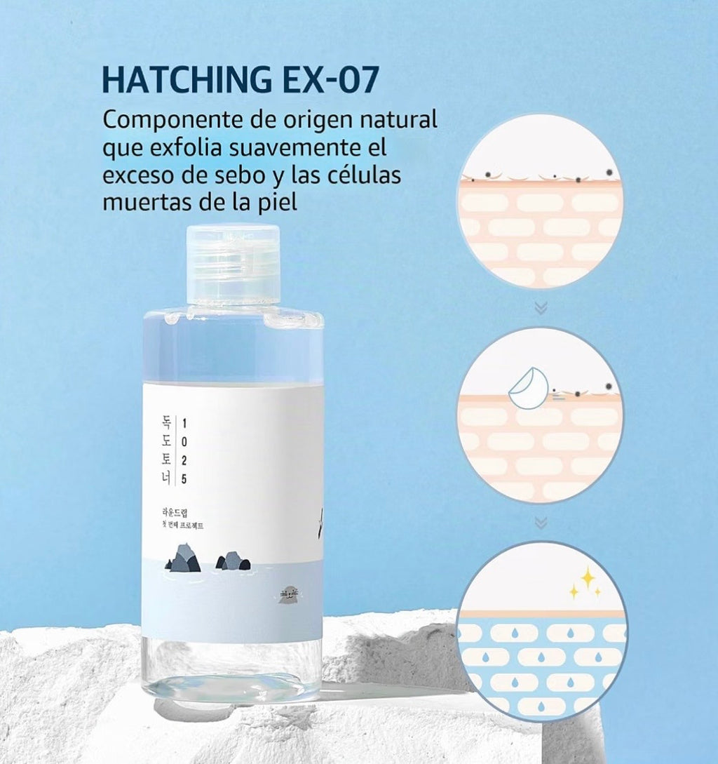 Round Lab 1025 Dokdo Toner - Tónico Exfoliante Suave e Hidratante 100ml