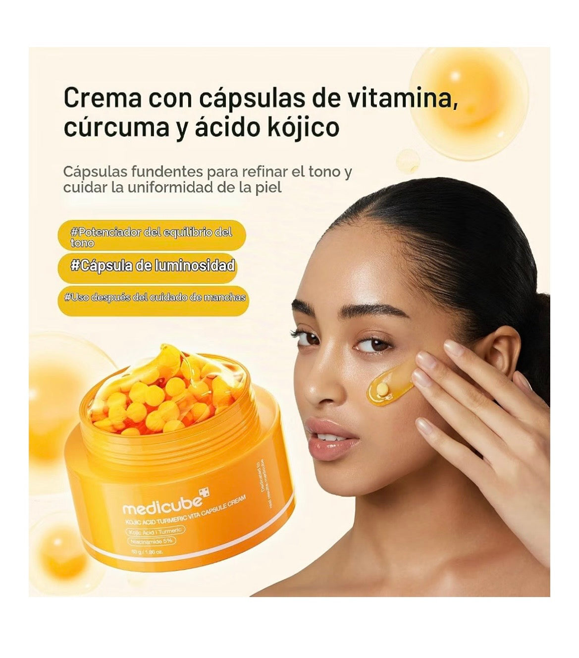 Medicube Kojic Acid Turmeric Vita Capsule Cream