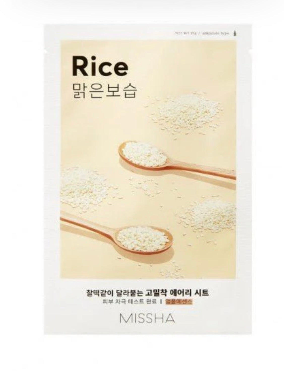 Missha Airy Fit Sheet Mask - Mascarilla Facial de Tejido Ultra Fina