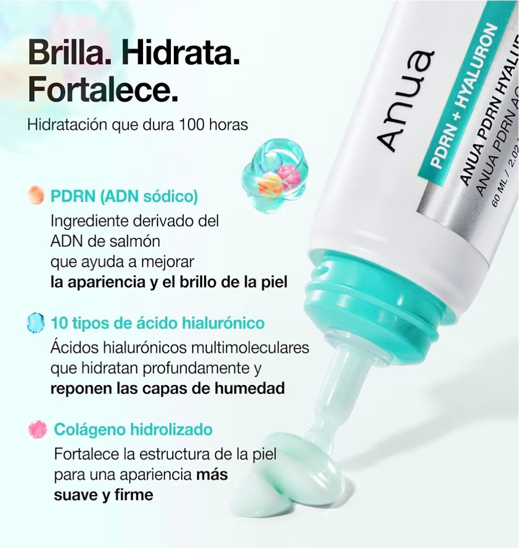 Anua PDRN Hyaluronic Acid 100 Moisturizing Cream - Crema Hidratante y Reafirmante Intensiva 60ml