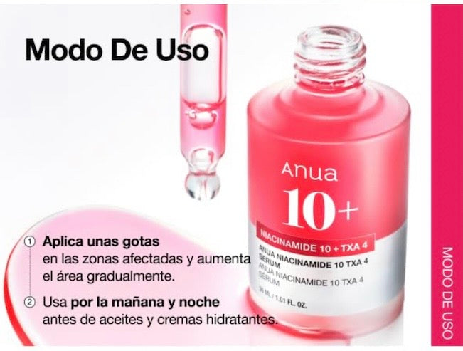 Anua Niacinamide 10% + TXA 4% Dark Spot Serum - Sérum Antimanchas 30ml