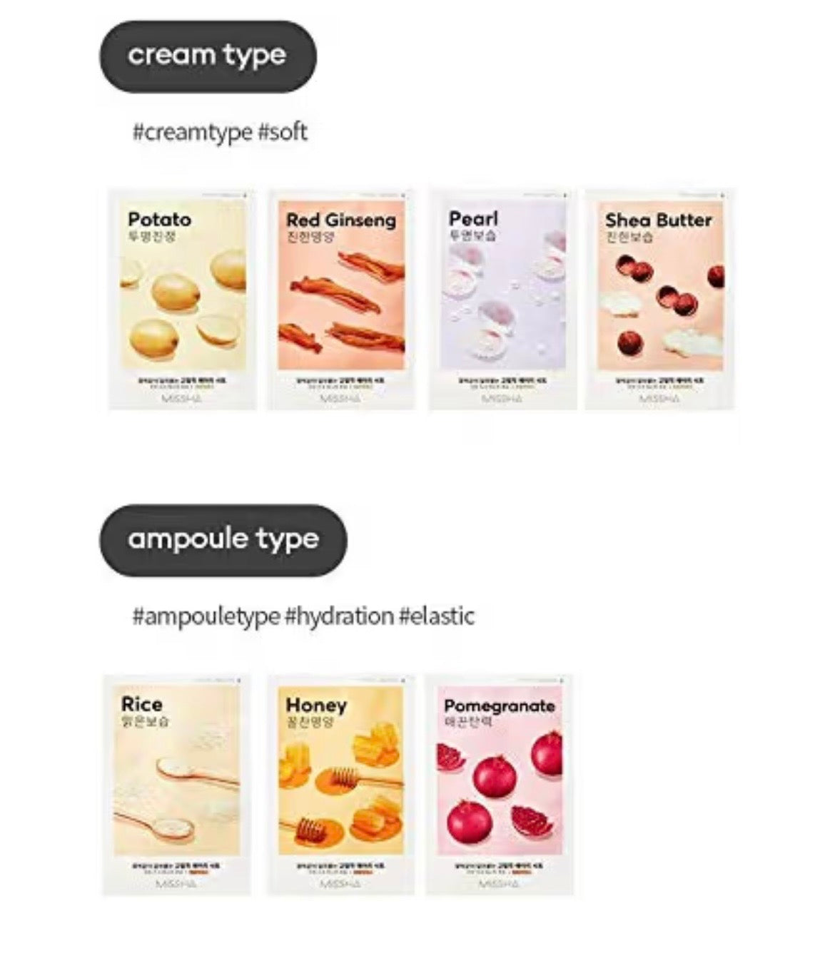 Missha Airy Fit Sheet Mask - Mascarilla Facial de Tejido Ultra Fina