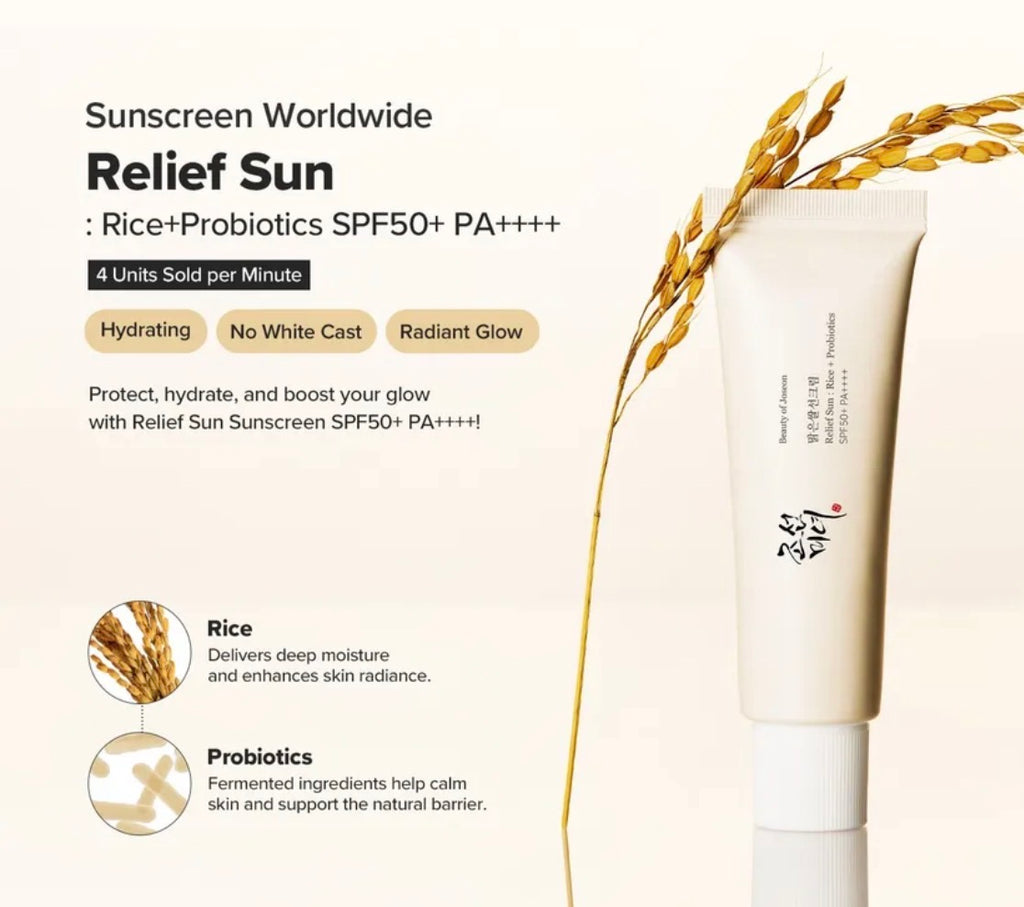 Beauty of Joseon Relief Sun: Rice + Probiotics SPF50+ PA++++ [50ml]