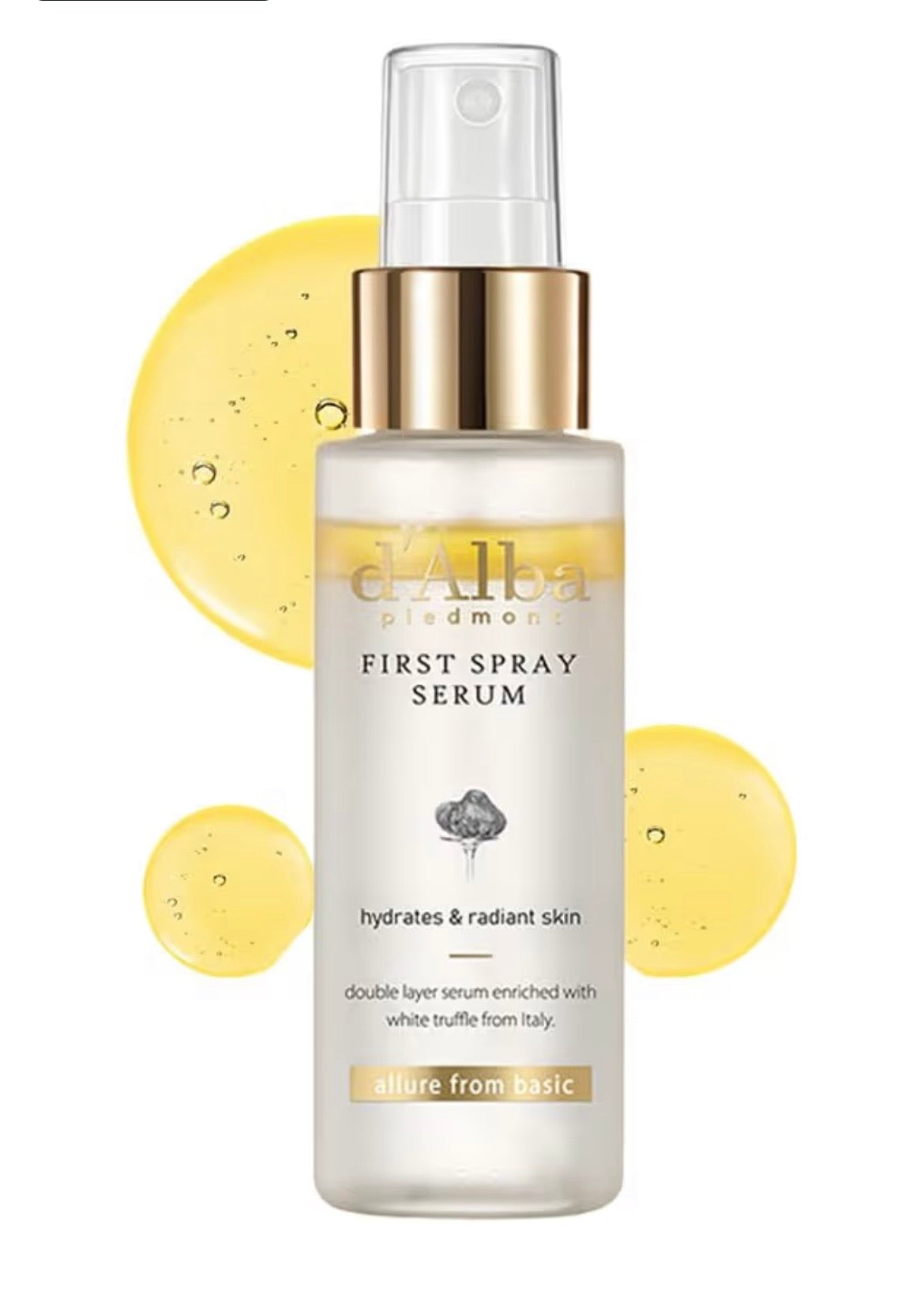 d'Alba First Spray Serum - Sérum Facial en Bruma Iluminador e Hidratante con Trufa Blanca 50ml