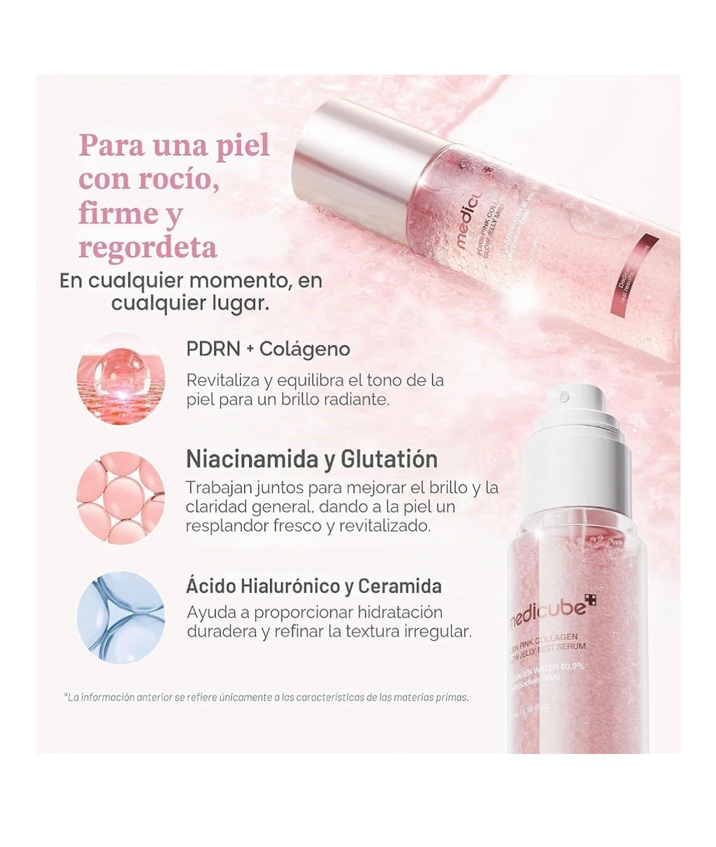 Medicube PDRN Pink Collagen Glow Jelly Mist Serum [60ml]