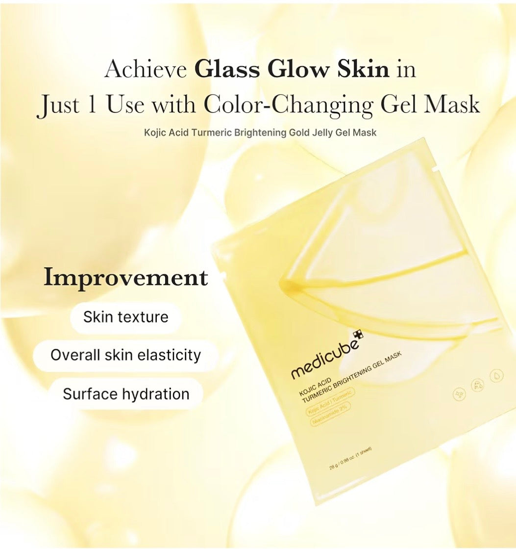 Medicube Kojic Acid Turmeric Brightening Gel Mask - Mascarilla Iluminadora y Antimanchas 28g