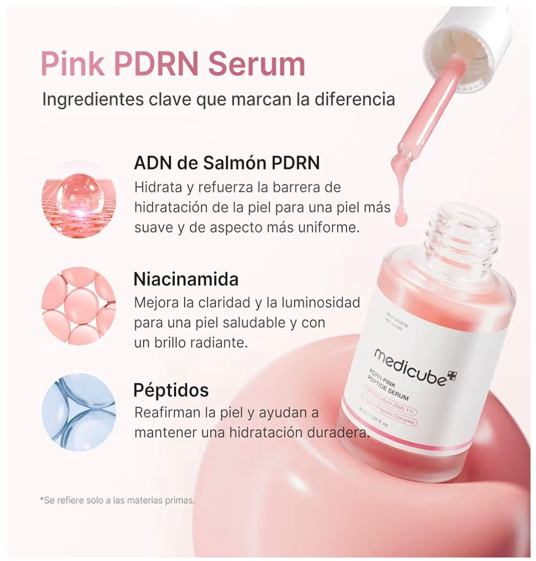 Medicube PDRN Pink Peptide Serum - Sérum Regenerador y Antiedad 30ml