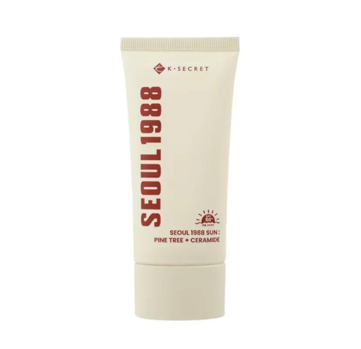 K-SECRET SEOUL 1988 Sun Serum: Pine Cica + Ceramide SPF50+ PA++++ - Protector Solar Hidratante 50ml