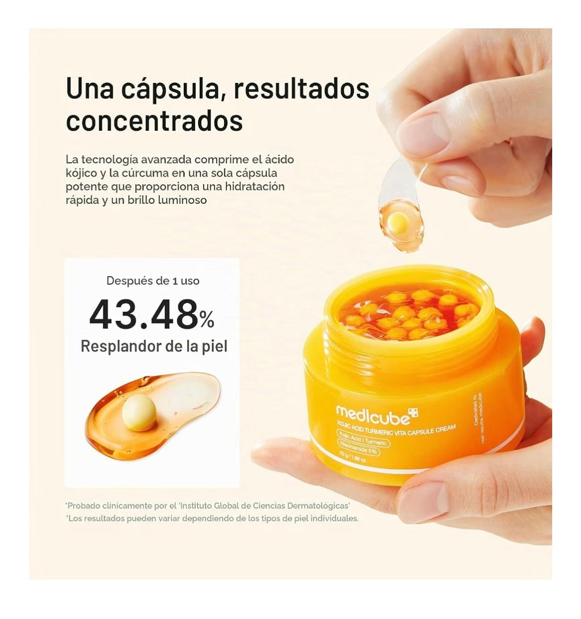 Medicube Kojic Acid Turmeric Vita Capsule Cream