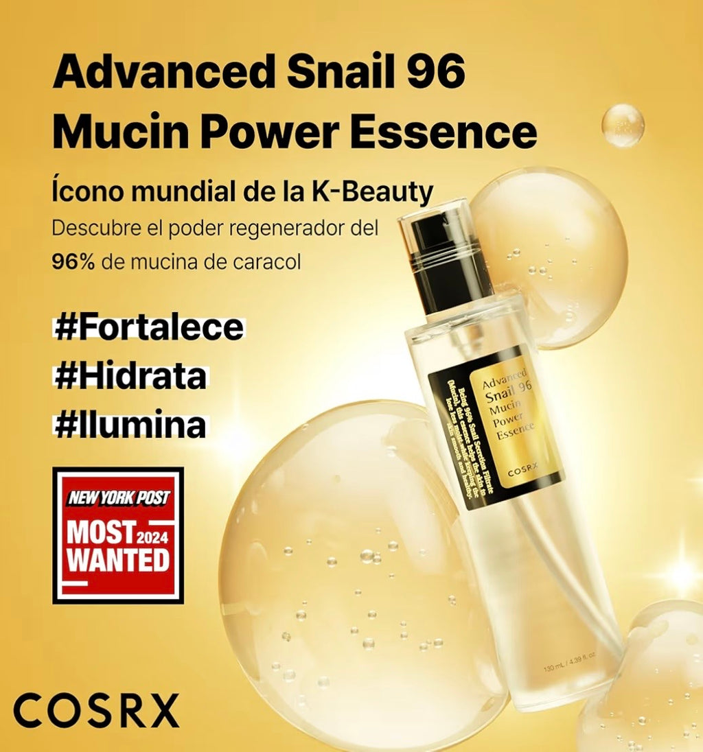 COSRX Advanced Snail 96 Mucin Power Essence - Esencia de Caracol 100ml | Brillo y Reparación