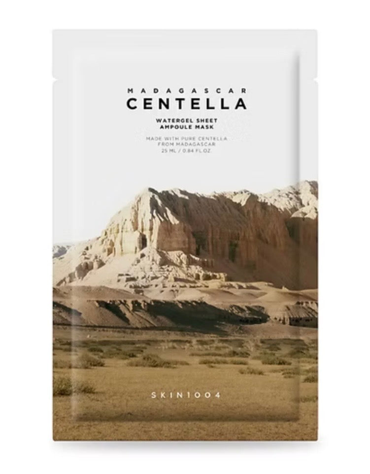 Skin1004 Madagascar Centella Watergel Sheet Ampoule Mask - Mascarilla Calmante Intensiva