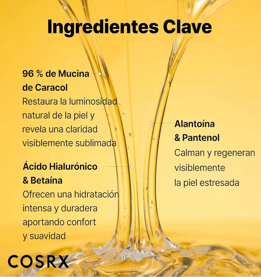 COSRX Advanced Snail 96 Mucin Power Essence - Esencia de Caracol 100ml | Brillo y Reparación