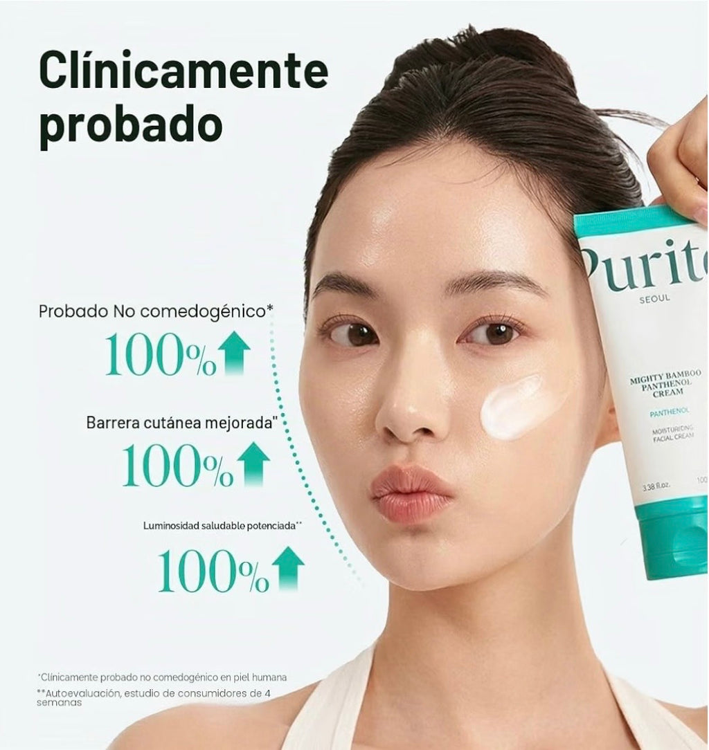 Purito Seoul Mighty Bamboo Panthenol Cream - Crema Reparadora 100ml | Barrera Cutánea