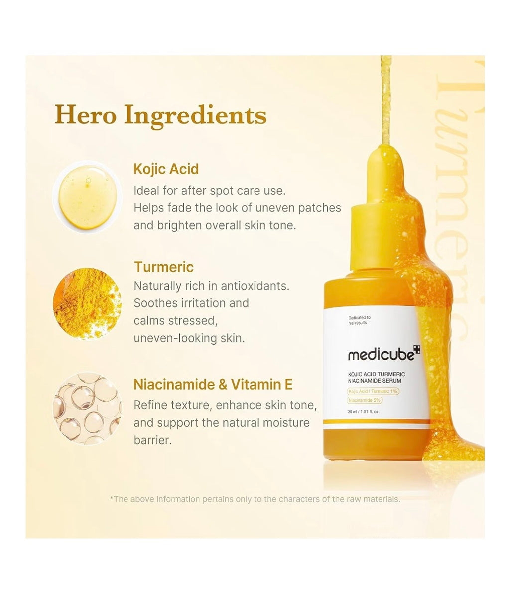 Medicube Kojic Acid Turmeric Niacinamide Serum [30ml]