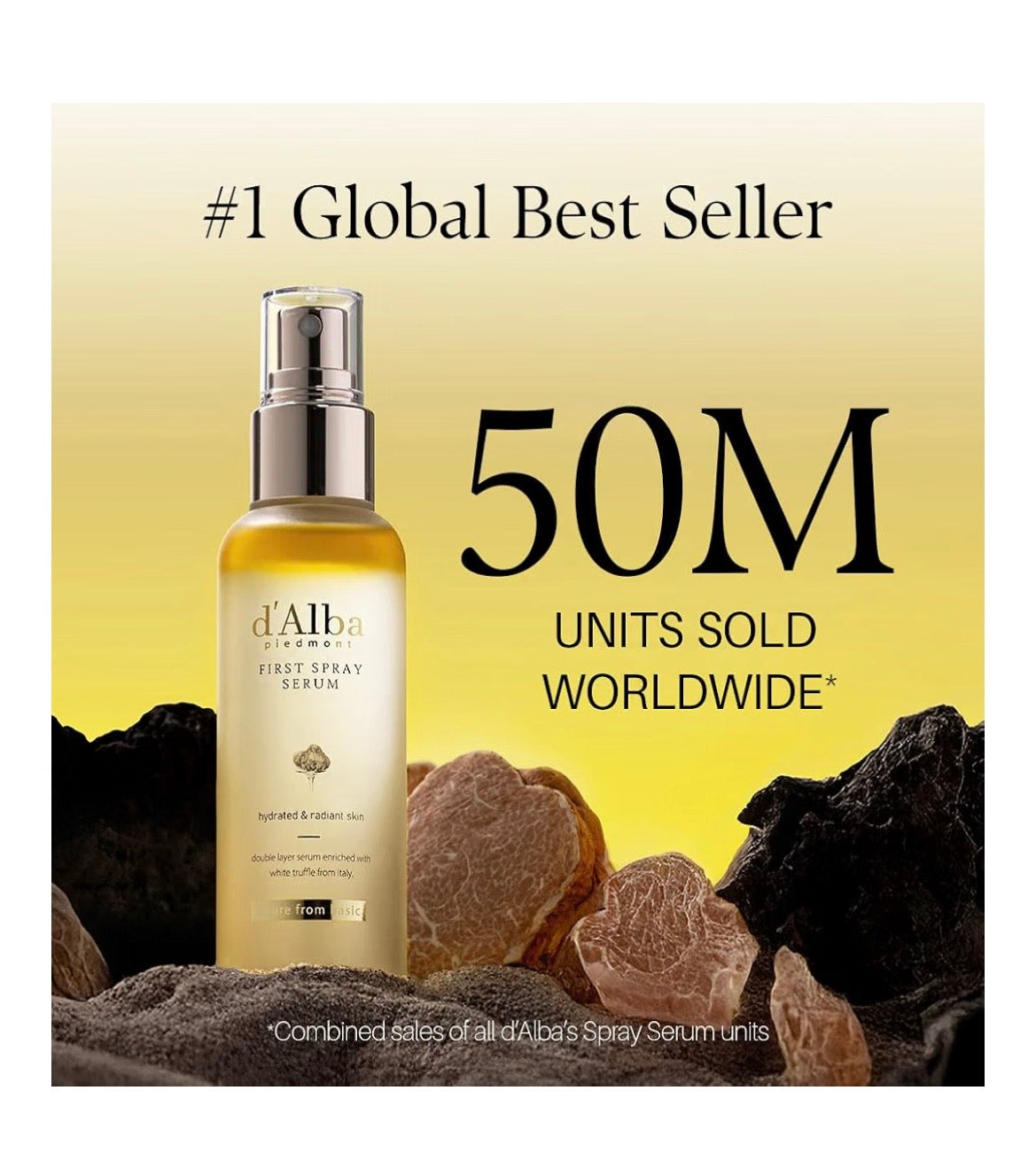 d'Alba First Spray Serum - Sérum Facial en Bruma Iluminador e Hidratante con Trufa Blanca 50ml