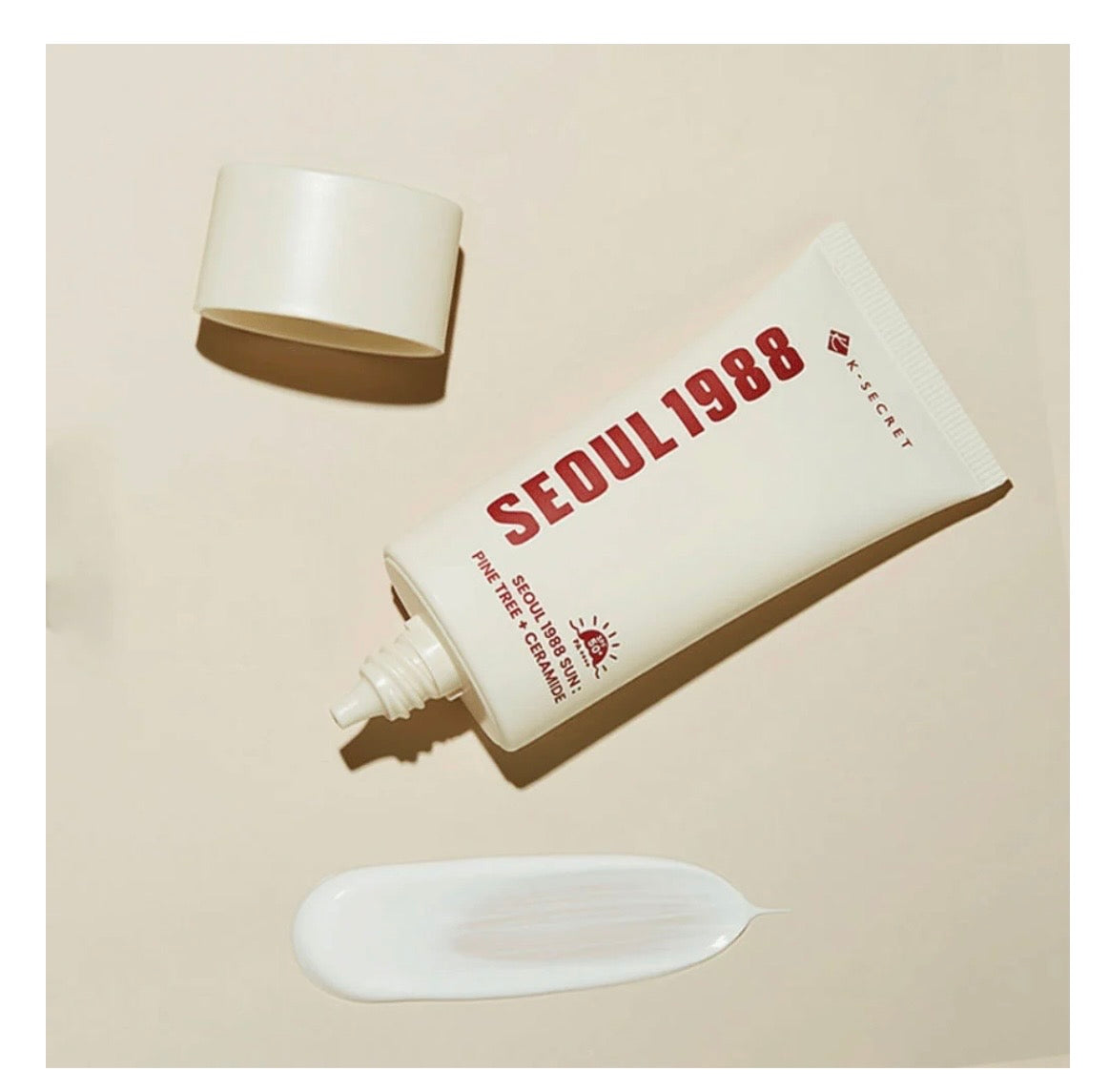 K-SECRET SEOUL 1988 Sun Serum: Pine Cica + Ceramide SPF50+ PA++++ - Protector Solar Hidratante 50ml