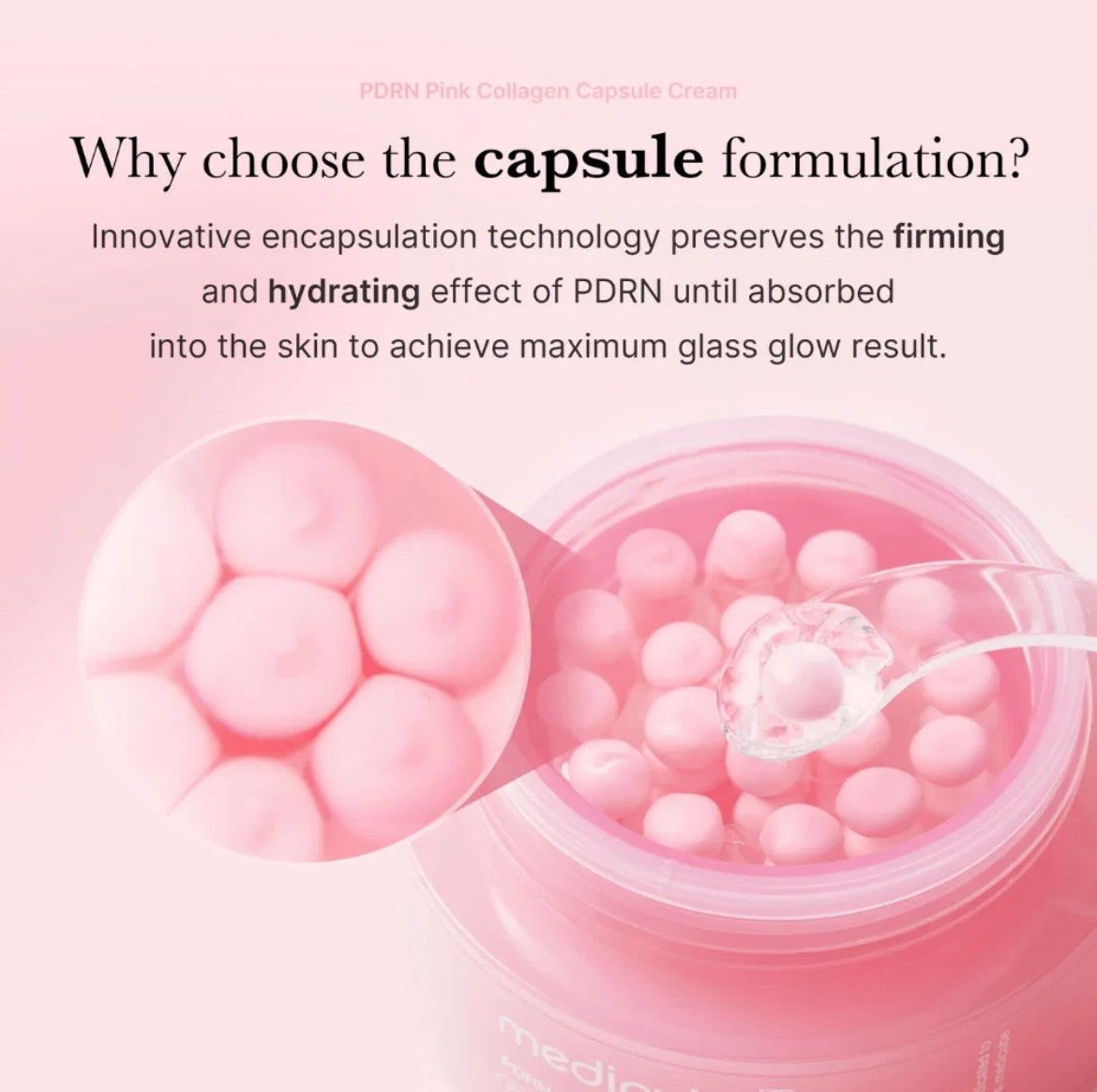 Medicube Collagen Pink PDRN Capsule Cream - Crema Facial Reafirmante e Iluminadora 50ml
