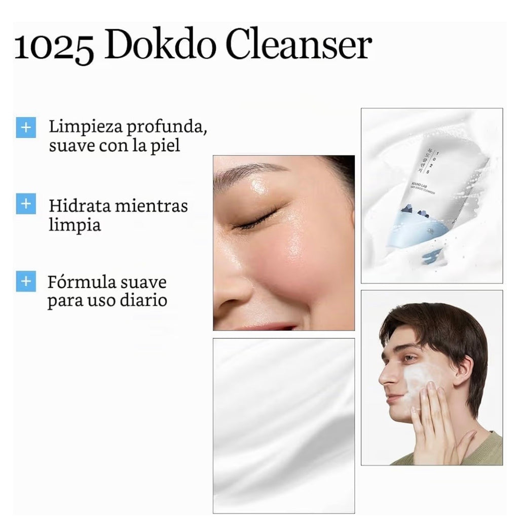 Round Lab 1025 Dokdo Cleanser - Limpiador Facial Suave de pH Equilibrado 150ml