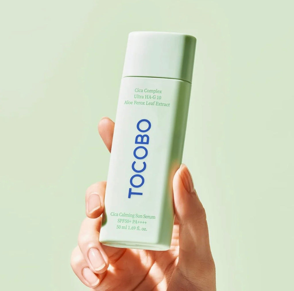 Tocobo Cica Calming Sun Serum SPF50+ PA++++ - Sérum Solar Calmante e Hidratante 50ml