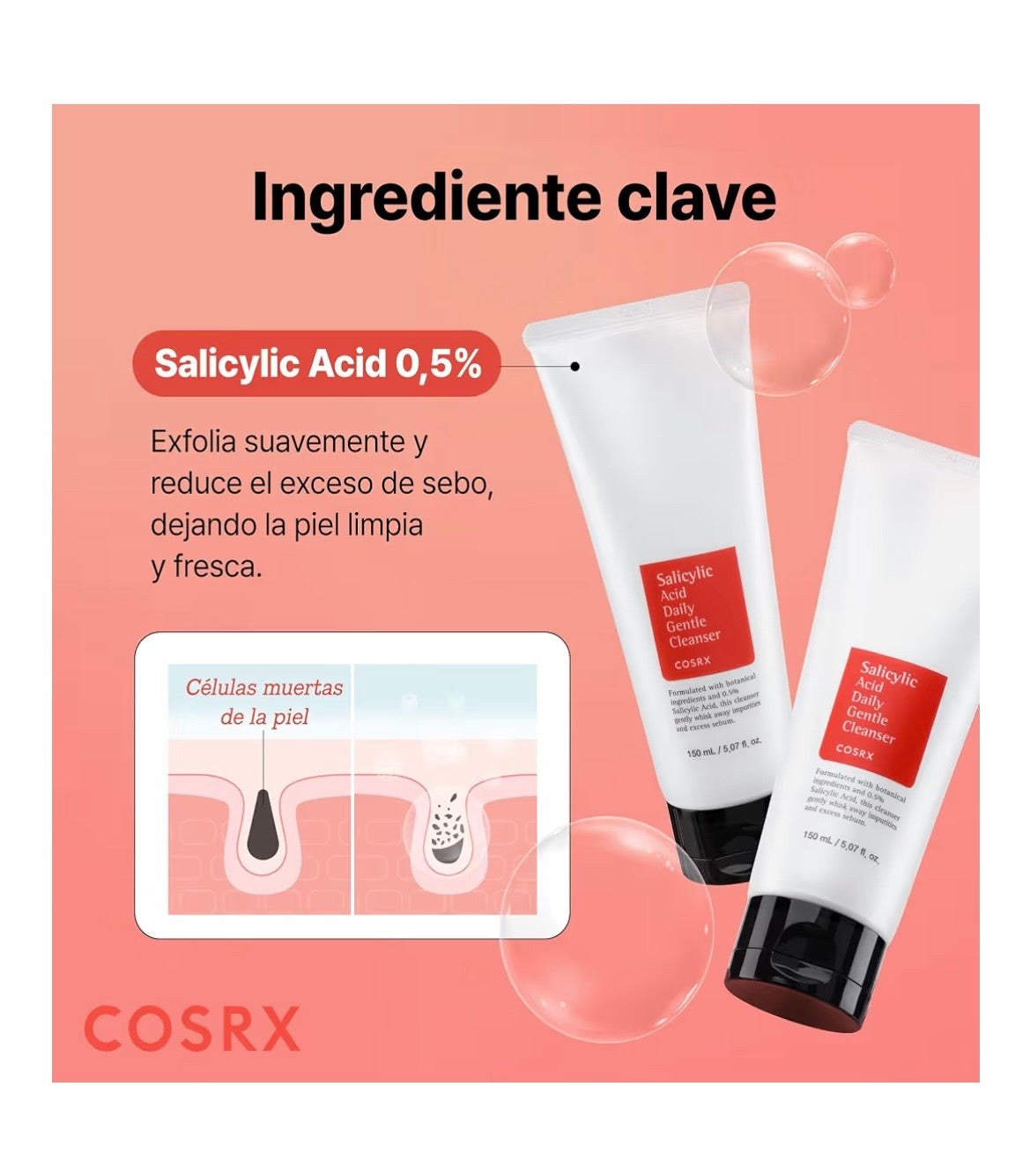 COSRX Salicylic Acid Daily Gentle Cleanser [150ml]