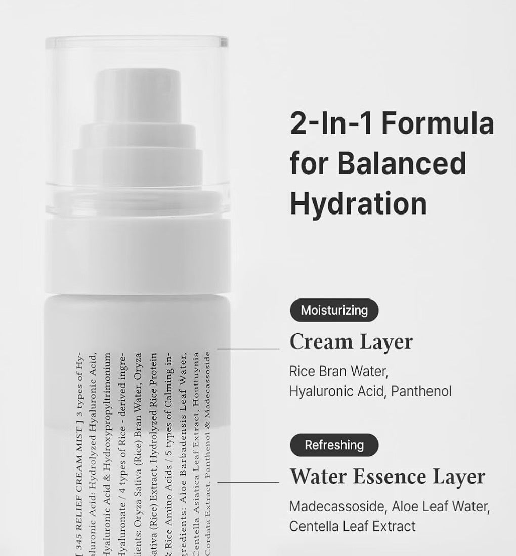 Dr. Althea 345 Relief Cream Mist - Bruma Facial Calmante e Hidratante Intensiva