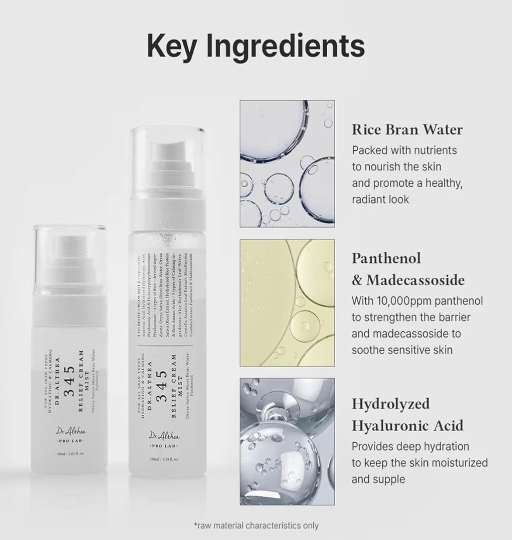 Dr. Althea 345 Relief Cream Mist - Bruma Facial Calmante e Hidratante Intensiva