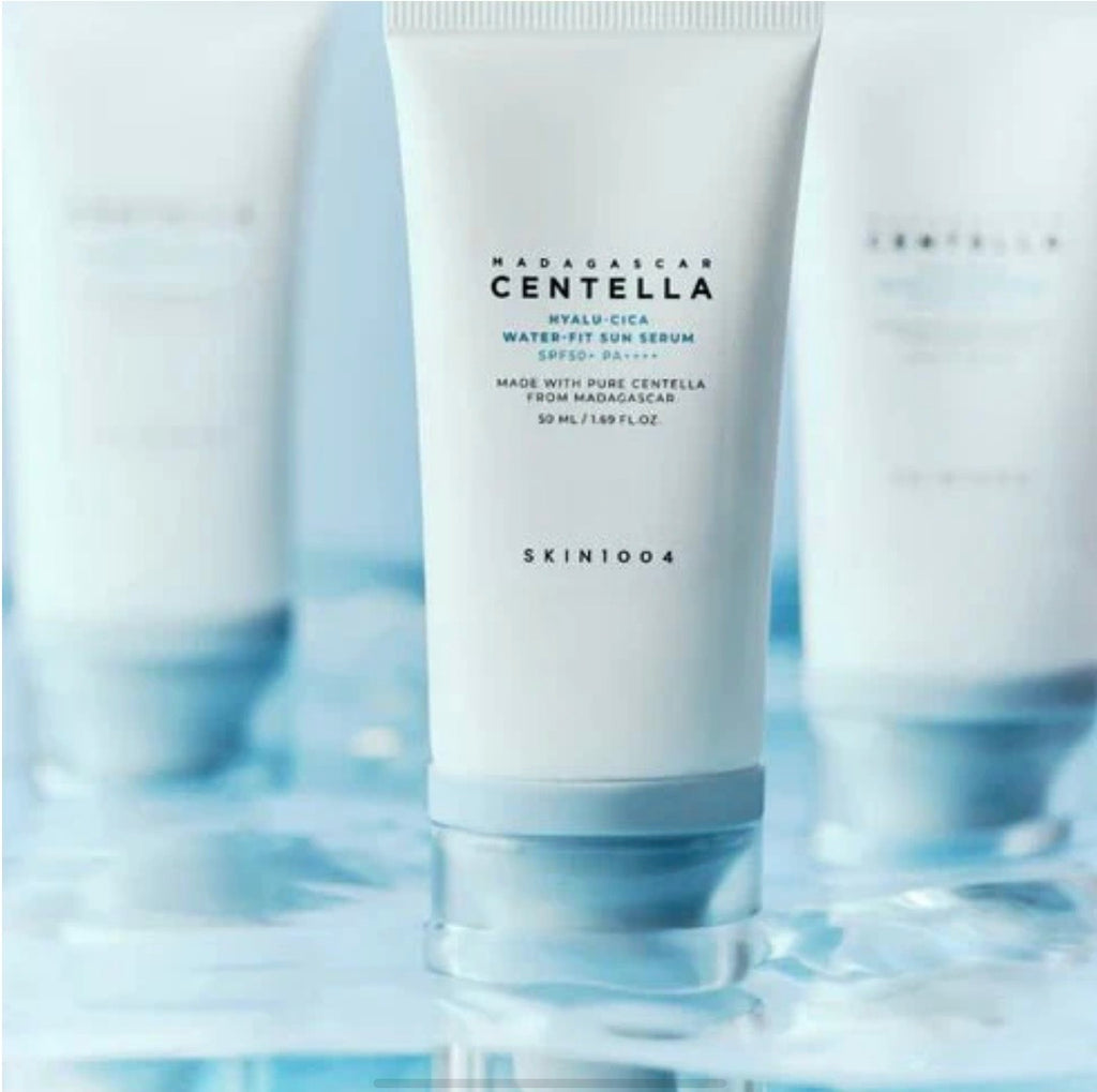 Skin1004 Madagascar Centella Hyalu-Cica Water-Fit Sun Serum SPF50+ | Protector Solar Viral (pack 2 Ud)